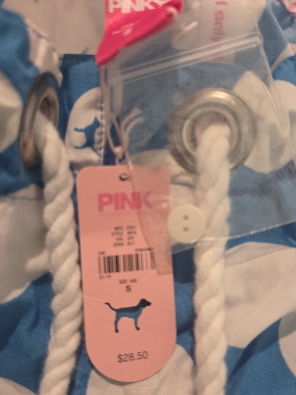 Victoria's Secret Blue and White Polka Dot Kids Pajama Bottoms. - Picture 6 of 14